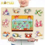 Montessori Wooden Jigsaw 3D Puzzles