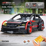 MOULD KING 18013 High-Tech Car Toys APP RC MOC-6604 Hatchback Type R Model 20053 Building Blocks Bricks