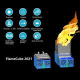 Flame Cube the Portable Wood Burning Stove