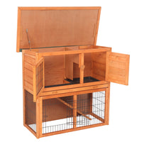 36" Waterproof 2 Tiers Pet Hutch