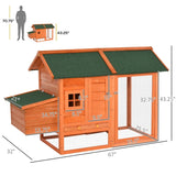 67" Wooden Chicken Coop