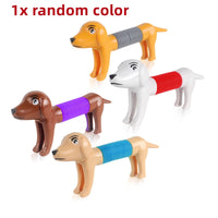 Spring Dog Pop Tubes Sensory Toy Anti-stress Squeeze Toys