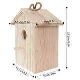 Weatherproof Birdhouse Transparent Rear for Easy Watch