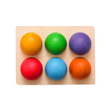 Wooden Montessori Rainbow Ball Matching Sensory Game