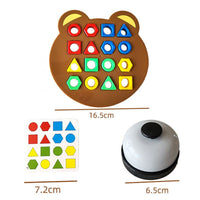 3D Geometric Shape Color Matching Toy Montessori Brain Games