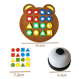 3D Geometric Shape Color Matching Toy Montessori Brain Games