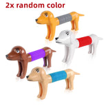 Spring Dog Pop Tubes Sensory Toy Anti-stress Squeeze Toys