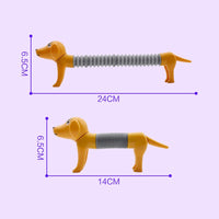 Spring Dog Pop Tubes Sensory Toy Anti-stress Squeeze Toys