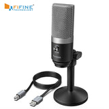 FIFINE Microphone for Laptop and Computers